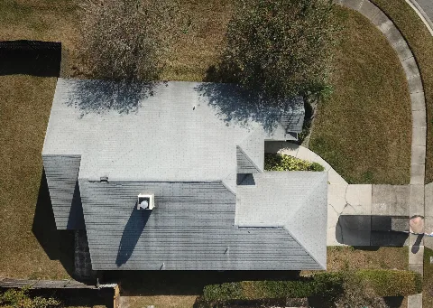 Before Front Aerial View